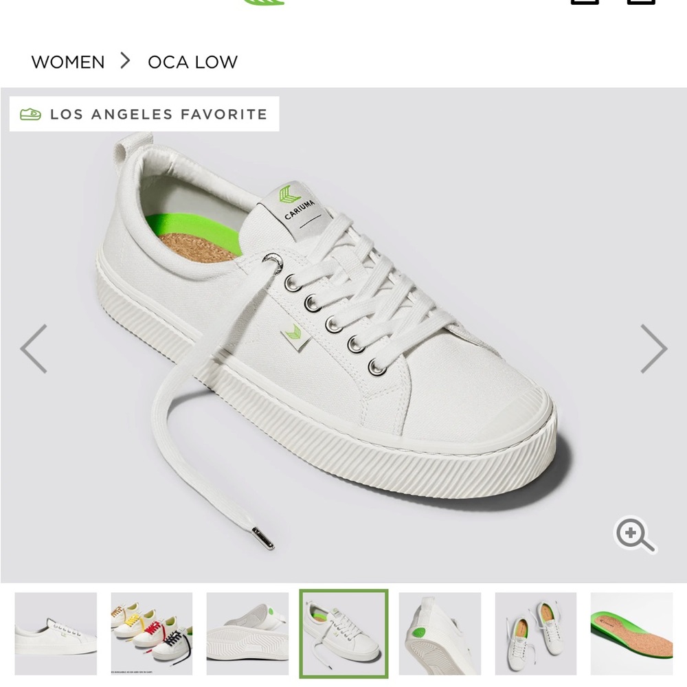 Brand new Off-White Canvas Cariuma sneakers